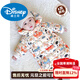 Disney baby down jacket jumpsuit for men and women, baby outing clothes, winter newborn baby clothes, rompers, airplane down jacket (half-open crotch) + free hand and foot covers 66cm, suitable for (0-6 months)