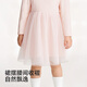YEEHOO shopping mall same style YEEHOO children's clothing baby girl long-sleeved dress mesh princess dress spring and summer daily princess dress