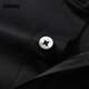 Edenbo (edenbo) shopping mall same style men's short-sleeved T-shirt summer new breathable casual versatile lapel polo shirt top men black M (165)