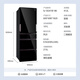 SHARP Sharp 412 liter multi-door refrigerator with any left and right door PCI purification ion odor automatic ice making household frost-free refrigerator odor removal Japanese style refrigerator government subsidy glass panel sky black SJ-SG41W-BK