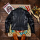 CHEVALPES international first-line brand classic replica Marlon Brando inclined pull Schott tea core horsehide 613 motorcycle jacket leather cowhide M