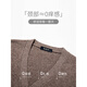 Nasawassup100% pure wool sweater for men 2025 autumn and winter new thickened warm button top knitted bottoming sheep.Fleece sweater light gray-100% sheep wool XL Recommendation 130-155Jin Jin equals 0.5 kg