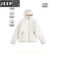 JEEP SPIRIT冬季新款90白鸭绒排骨轻薄羽绒服男三防情侣保暖休闲内胆外套 浅蓝色 2XL