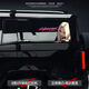Litian Car Sticker Dopamine Beauty Car Window Glass Personalized Waterproof Decorative Sticker Electric Vehicle Scratch Covering Sticker 532-02 Transparent PET