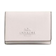 COACH Micro 10 Logo Logo snap closure Exquisite calfskin wallet Mini Women's silver patchwork gift box (basic + yellow counter gift box) Default