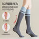 JCZS German medical type varicose veins elastic socks for women who stand and sit for long periods of time, special compression socks for calf anti-thrombosis during pregnancy, breathable and heat dissipation/silicone anti-slip, blue + dark gray, 2 pairs, one size fits all, German technology/segmented compression/relief of calf swelling