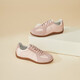 DAPHNE Daphne flat moral training shoes for women 2026 spring new women's shoes versatile soft sole casual shoes pink single layer heel height 3cm 35 (225mm) standard size