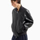 ARMANIExchange Мужская тонкая кожаная куртка с бейсбольным воротником Armani AX черная XS 160/80A_