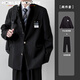 Sound Monkey suit suit men's slim professional formal suit jacket business groomsmen suit groom suit wedding suit men's suit + DK shirt + trousers three-piece suit XL (130-145Jin Jin equals 0.5 kg)
