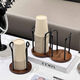 Yusenyi high-looking paper cup holder cup cup holder desktop coffee table storage rack tea cup holder single cup position - black