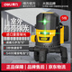 Deli green light 5-line dual-electric laser level infrared outdoor strong light high-precision automatic leveling line leveler