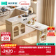 Lin's home cream slate dining table home dining side cabinet against the wall integrated island storage rotating folding dining table and chair combination RM2T cream RM2T partition cabinet