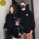 G.duck's unique parent-child outfits hit the streets, a family of three and four plus velvet sweatshirts for the whole family, mother-daughter and mother-child autumn and winter clothing, hot sale velvet wine red 90 for baby boy