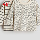 H&M 2026 spring new children's clothing baby boy 2-piece printed T-shirt 1314915 light beige/animal 80 80/48 (9-12M)
