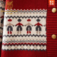 Lu Wang Lianxue New Year's Red Knitted Cardigan Women's Autumn New Loose Jacquard Sweater Red One Size 90-140 Jin Jin equals 0.5 kg