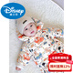 Disney baby down jacket jumpsuit for men and women, baby outing clothes, winter newborn baby clothes, rompers, airplane down jacket (half-open crotch) + free hand and foot covers 66cm, suitable for (0-6 months)