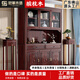 Champion Wood Language Rosewood solid wood sideboard and wine cabinet integrated wall cabinet new Chinese style living room high cabinet storage storage cabinet 1.42 m sideboard