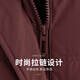 Flying in the snow mid-length down jacket for middle-aged and elderly mothers with removable hood thickened loose warm autumn and winter coat 175