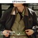 Peacebird Men's Jacket 25 Autumn New Retro Bath Style Workwear Pocket Texture Commuting Loose Jacket Brown Brown First Batch XL