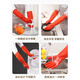 Magic Dou Shenghuo Dishwashing Rubber Gloves for Women, Waterproof, Wear-Resistant and Durable, Kitchen Housework, Velvet, Thickening and Warm, Special for Laundry and Cleaning, Velvet, 45cm Longer, 5 Pairs, Extra Thick and Warm S