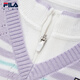 FILA children's clothing dress 2026 spring new style girls and children's fake two-piece woolen pleated skirt cloud white-WT 105