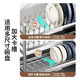 Yong Huan Stainless Steel Dishes Small Storage Rack Kitchen Multifunctional Storage Rack Dish Rack Drainage Bowl Cupboard Double Layer Small Milk White Narrow Slit Storage Saves Space Stainless Steel Single Rack
