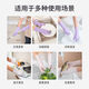 Bingxiu nitrile gloves housework dishwashing kitchen food grade waterproof durable latex disposable extended cleaning rubber S extended food grade nitrile 1 pack 60 pieces semi-transparent white