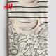 H&M 2026 spring new children's clothing baby boy 2-piece printed T-shirt 1314915 light beige/animal 80 80/48 (9-12M)