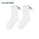 E LAND KIDS children's clothing girls socks 26 spring and summer new college style lace bow mid-calf socks Ivory ivory/39 10-12 years old