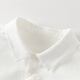 DAVE&BELLA 2026 Spring New Boys' Shirts Pure Cotton Children's White Shirts Fashionable Boys' Tops Children's Bottoming Shirts White Ready in Stock 110 cm (Recommended Height 100-110cm)