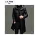LILANZ Autumn and Winter New Graphene Long Down Jacket Men's Bread Jacket Extremely Cold Warm Over-the-Knee Jacket 14XL (190)