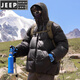 JEEP SPIRIT New 90 White Duck Down High-Filled Down Jacket Men's Winter Extremely Cold Thickened Hooded Bread Jacket Trend Orange L