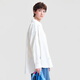 MOVEUP shopping mall same style 2026 spring new fake two-piece off-shoulder embroidered mid-length shirt for women off-white M
