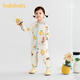 BALABALA Shopping mall same style BALABALA children's clothing baby jumpsuit 2026 new spring baby bodysuit cute white and yellow tone 00313 100cm