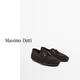 Massimo Dutti Spring New Product 2026 Women's Shoes Retro Brown Leather Loafers Boat Shoes 11520750 Brown 37 (240/85)