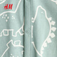 H&M 2026 new spring children's clothing baby boy printed one-piece pajamas 1200792 light turquoise/dinosaur 90cm 90/52 (1.5-2Y)