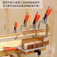 Woodworking clamp C-type powerful clamp large opening multi-functional pressure pliers wide-mouth woodworking clamp panel clamp fixed pressure pliers 11-inch C-type powerful clamp with jaw rubber sleeve