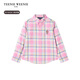Teenie Weenie Kids 26-year new classic college style cotton shirt for boys and girls, pink 160cm