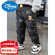 Disney boys' thickened down pants 2026 winter new children's cotton pants for boys and girls Northeast outer wear three-proof plus fleece pants beige 90 cm