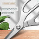 German quality kitchen scissors stainless steel 304 all-steel multi-functional scissors for killing fish, cutting hard objects and cutting bones, scissors home German quality, non-sharp, guaranteed, upgraded multi-functional curved blade scissors