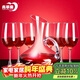 Green Apple Red Wine Glass Set Lead-free Glass Goblet Wine Glass 7-piece Set Home Red Wine Glass*6+Decanter*1