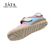 Tata (TATA) TT6114 dopamine children's shoes children's sports shoes 2026 spring new boys' running shoes girls' casual shoes TT6114 purple 26