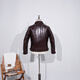 CHEVALPES international first-line brand heavyweight horsehide classic 1930 batik horsehide leather jacket men's motorcycle short retro slim leather beeswax horsehide TWC716 S
