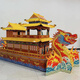 Dragon boat flower boat paper tie funeral supplies corrugated paper sacrifice luxury thickened semi-finished product delivery dragon boat paper activity