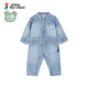 Jnby by JNBY new model Jiangnan Buyi baby jumpsuit 26 spring boys and girls baby YQ2F11190 958/denim light blue 80cm