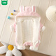 Wooden wooden house baby winter clothes plus velvet baby going out to keep warm newborn one-piece cotton-padded clothes cute and thickened 66 yards 73cm 36cm