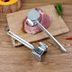 Woxuan hammer for beating big steaks, meat tenderizer, meat tenderizer, hammer for beating steaks, hammer for smashing beef steaks, double-sided square head double-sided meat hammer (small size)