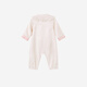 YEEHOO shopping mall same style baby jumpsuit long-sleeved harem new Chinese style spring and autumn jumpsuit girl baby outing wear cream apricot 66cm