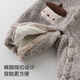 Betis baby jumpsuit suit winter newborn warm overalls small month old thickened crawling clothes baby clothes gray 73cm