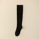 Color spun beautiful leg socks for women in autumn, boneless, deodorant and anti-pilling JK socks, black, one size fits all